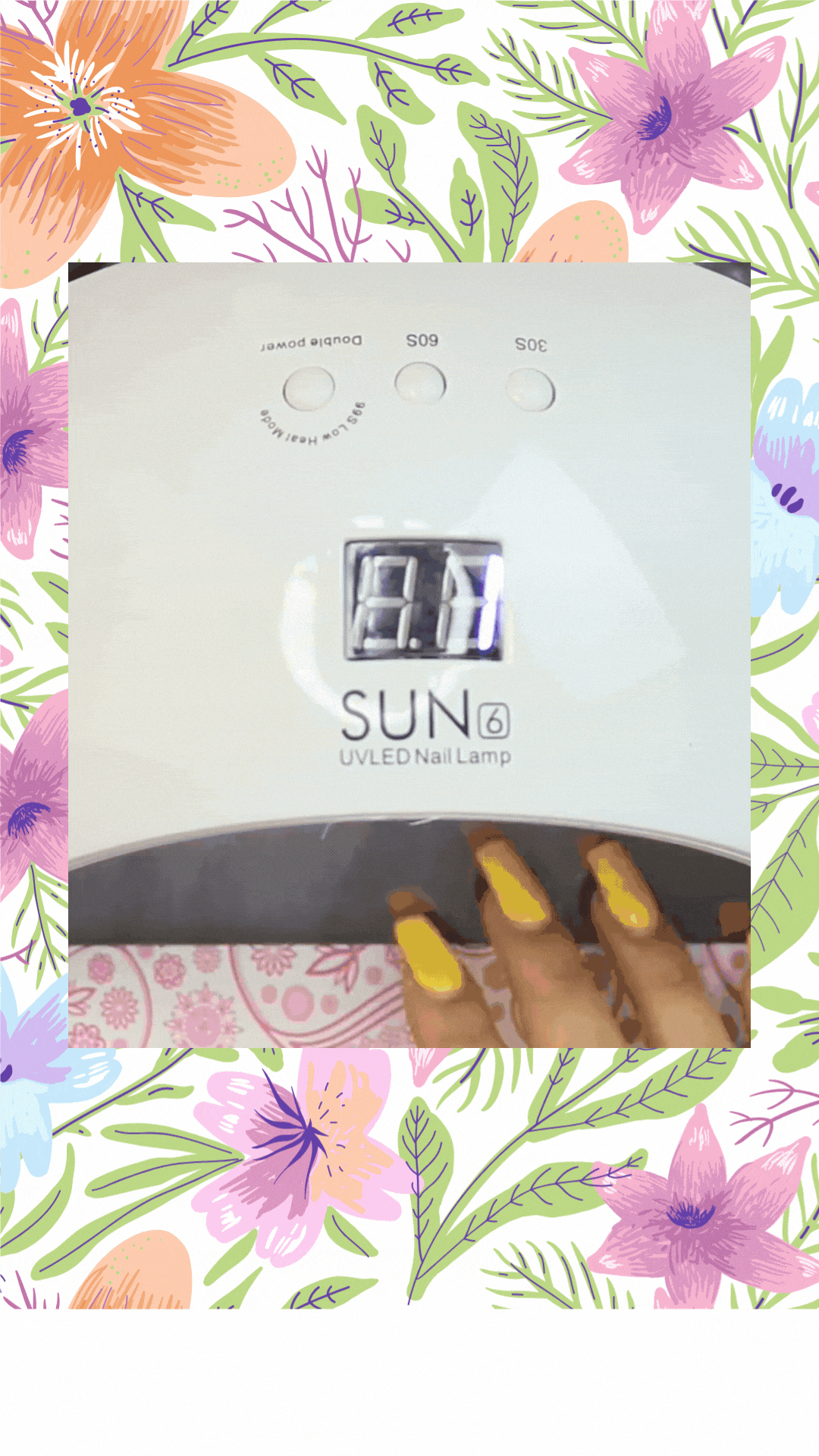 Lampara de Uñas 36 LED UV. Secado Rápido con Sensor Inteligente 48W.  Manicura Perfecta en Casa