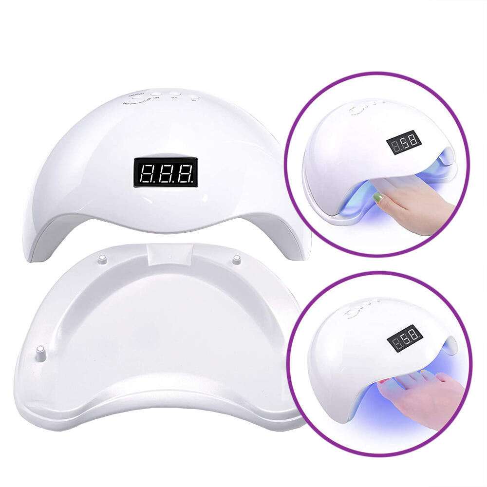Lampara de Uñas 36 LED UV. Secado Rápido con Sensor Inteligente 48W.  Manicura Perfecta en Casa